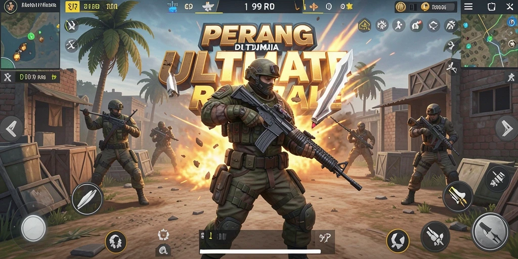 Gameplay seru di arena Battle Royale 99RP