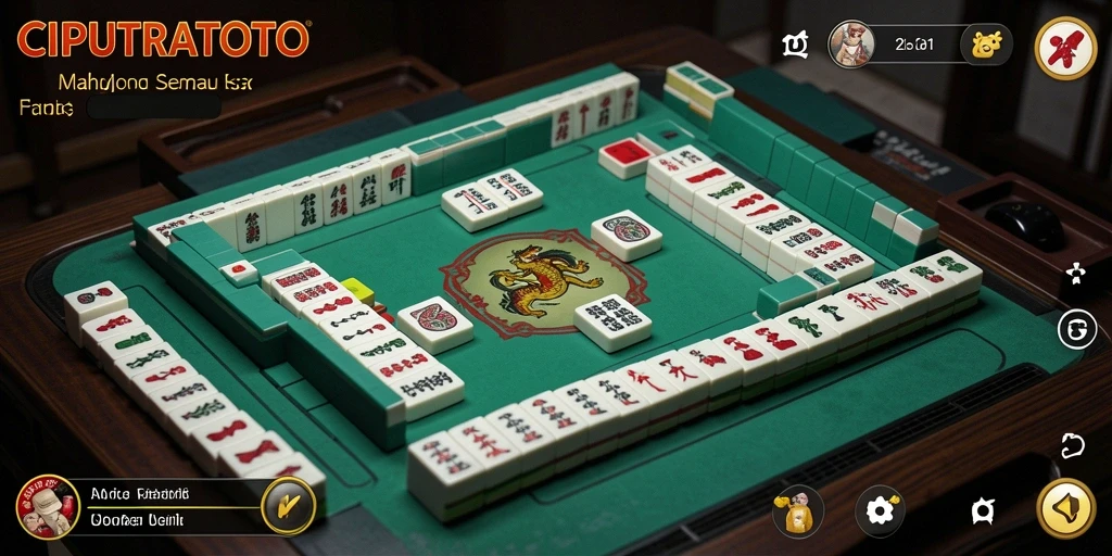 Screenshot gameplay CIPUTRATOTO menampilkan suasana permainan Mahjong yang seru.