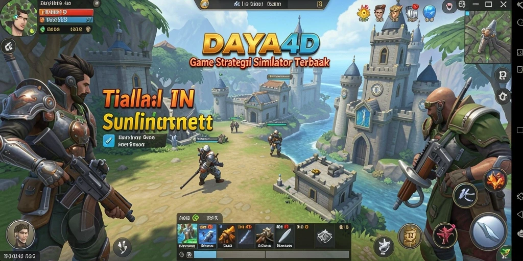 Tampilan gameplay menarik dari DAYA4D dengan elemen strategi dan manajemen.