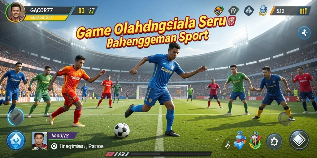 Tampilan gameplay seru di GACOR77 yang menampilkan aksi olahraga.