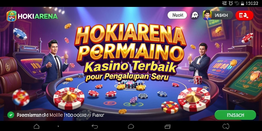 Tampilan menarik dari gameplay Kasino HOKIARENA yang seru.