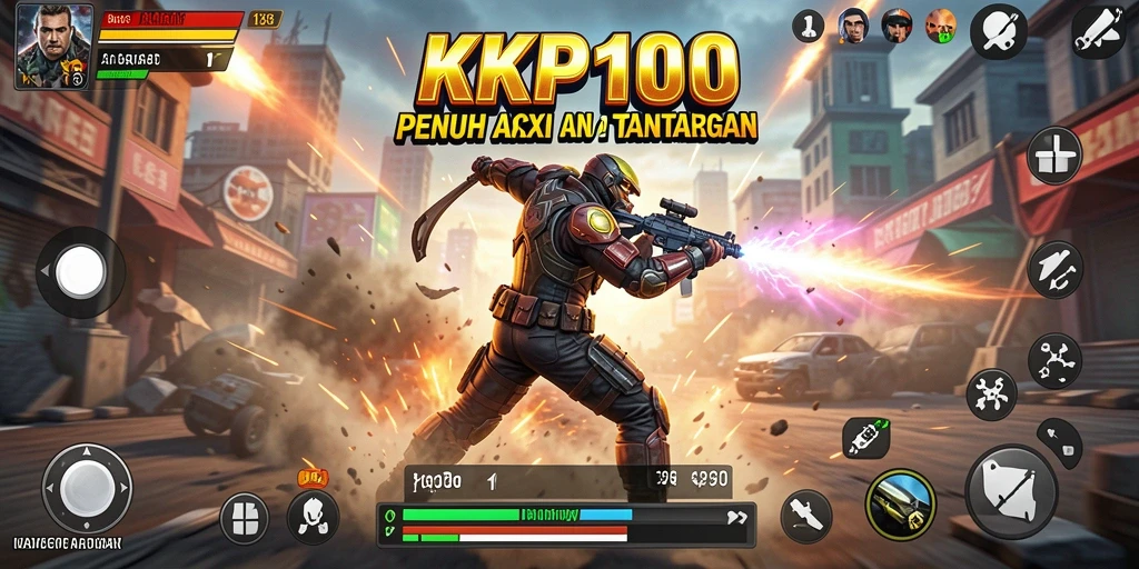 Tampilan menakjubkan KPK100 saat karakter bertarung.