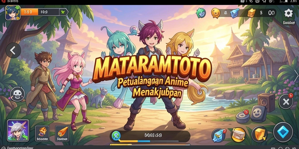 Tampilan gameplay <strong>MATARAMTOTO</strong> dengan karakter Anime yang menawan.