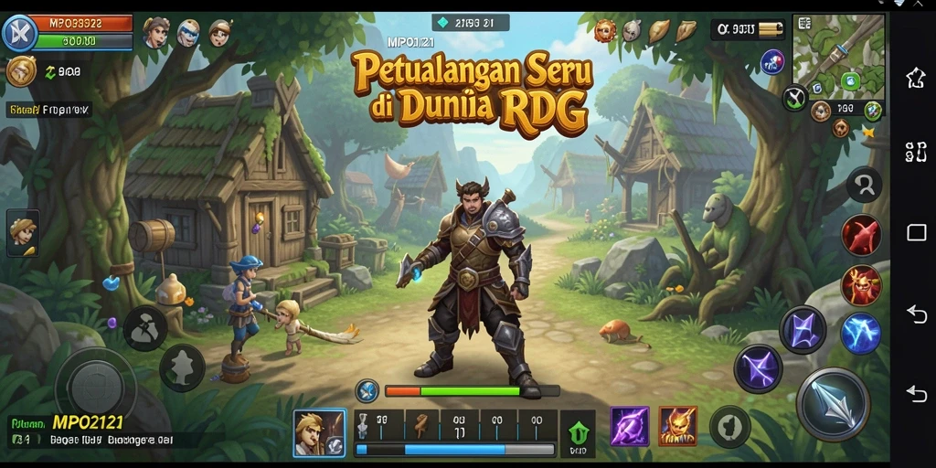 Screenshot MPO2121 menampilkan aksi seru dalam petualangan RPG.