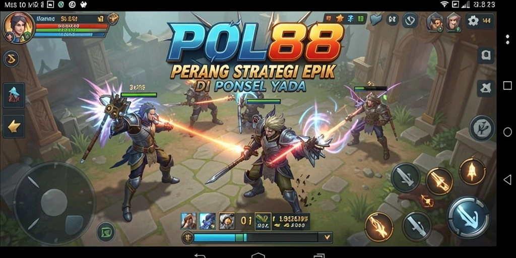 Tampilan gameplay POL88 yang penuh strategi dan taktik.