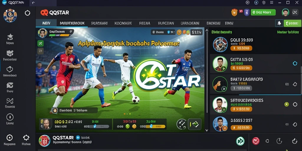 Tampilan gameplay Sportsbook yang menarik dan interaktif di QQSTAR.
