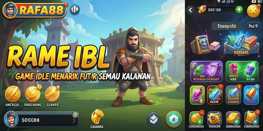 Tampilan menarik dari gameplay Idle RAFA88.