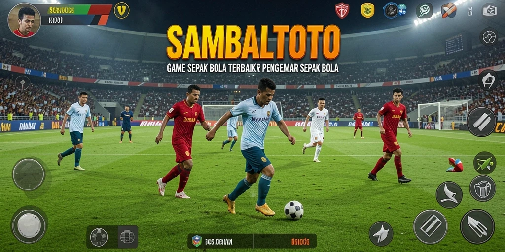 Tampilan gameplay <strong>SAMBALTOTO</strong> yang mendebarkan dengan aksi sepak bola yang realistis.