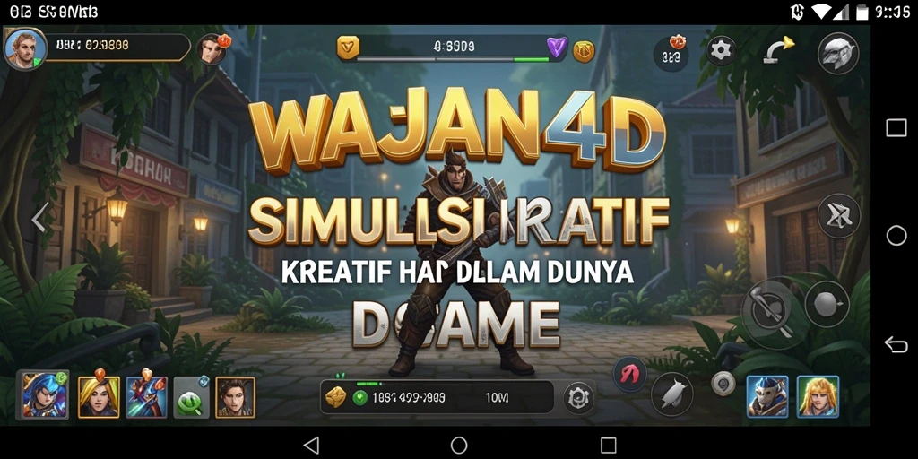 Screenshot menunjukkan gameplay simulasi yang menarik di WAJAN4D.